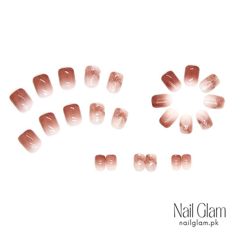Cinnamon Frost (24Pcs) - Nail Kit Included