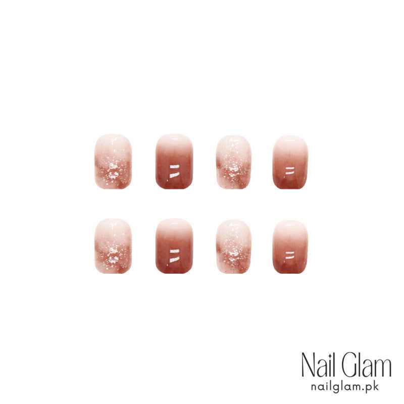 Cinnamon Frost (24Pcs) - Nail Kit Included