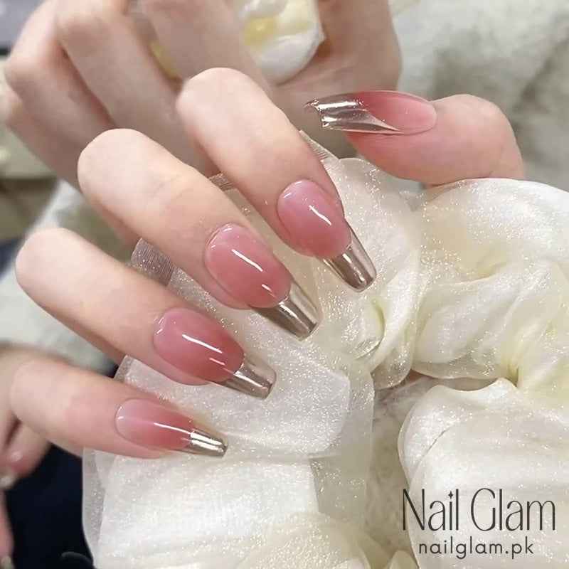 French Satin Glow (24Pcs) - Nail Kit Included