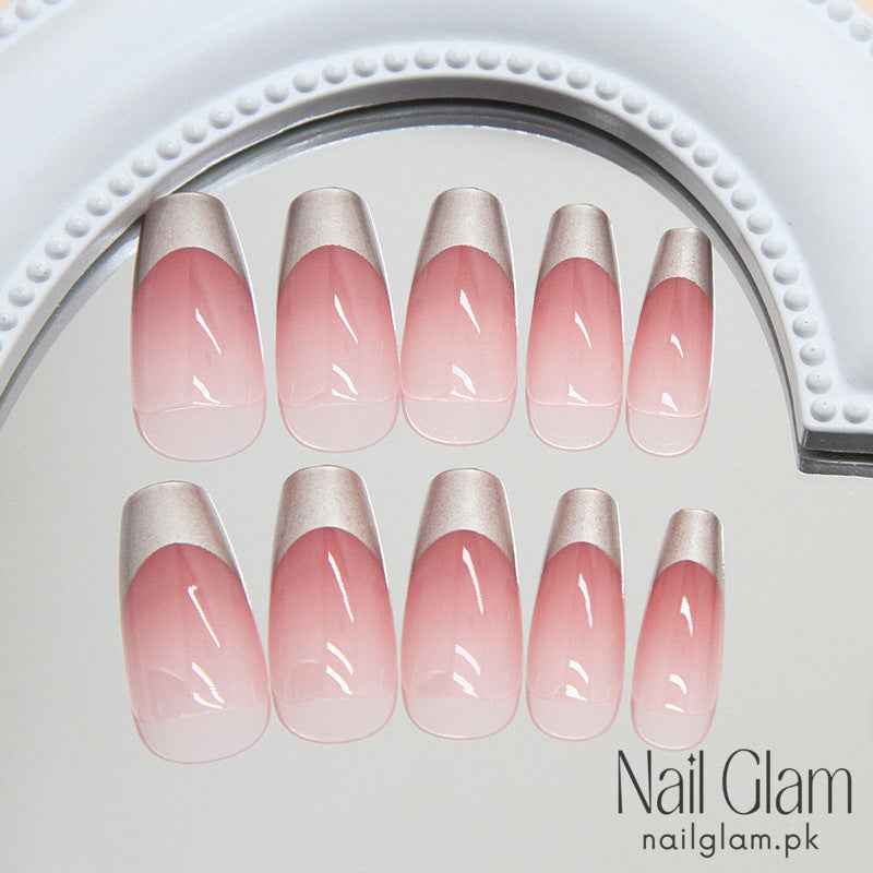 French Satin Glow (24Pcs) - Nail Kit Included