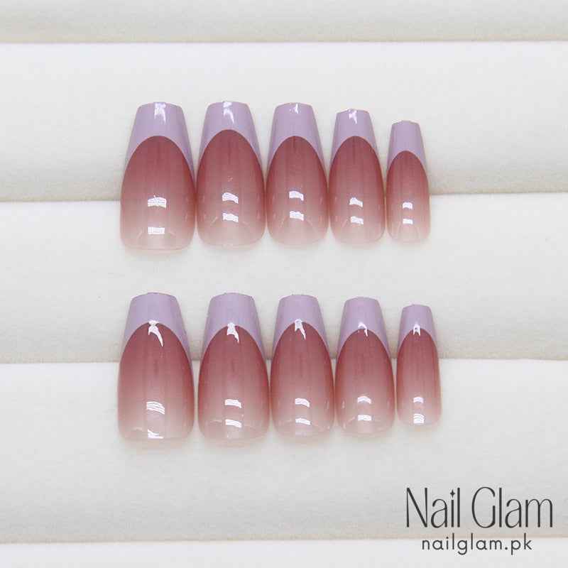 Taro Glow (24Pcs) - Nail Kit Included
