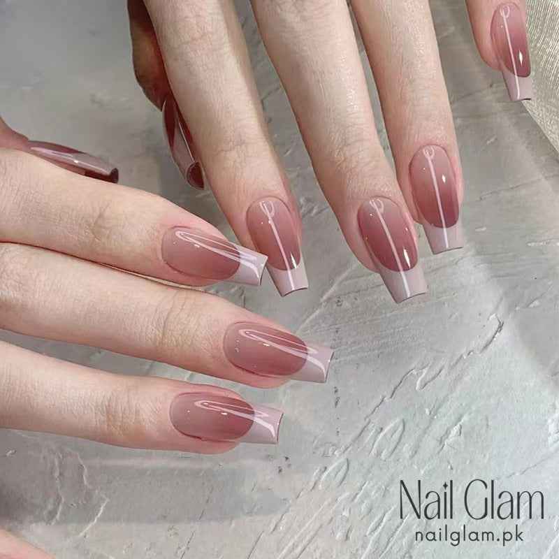 Taro Glow (24Pcs) - Nail Kit Included