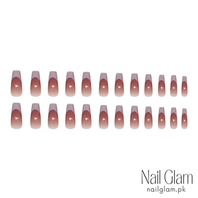 Taro Glow (24Pcs) - Nail Kit Included