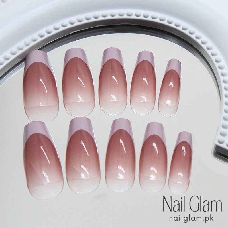 Taro Glow (24Pcs) - Nail Kit Included