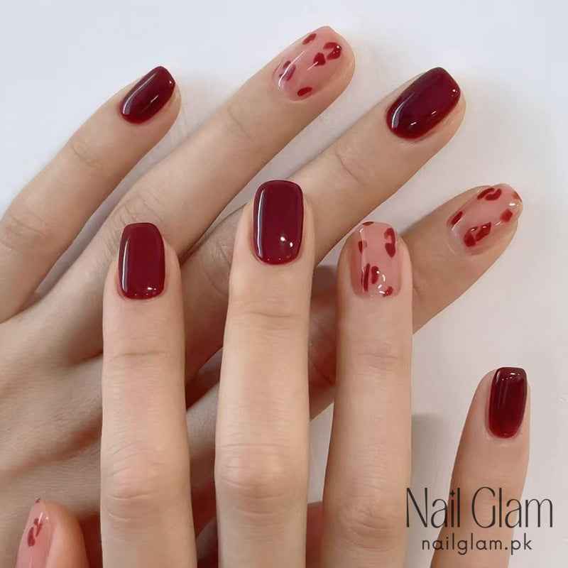 Froasted Ruby (24Pcs) - Nail Kit Included