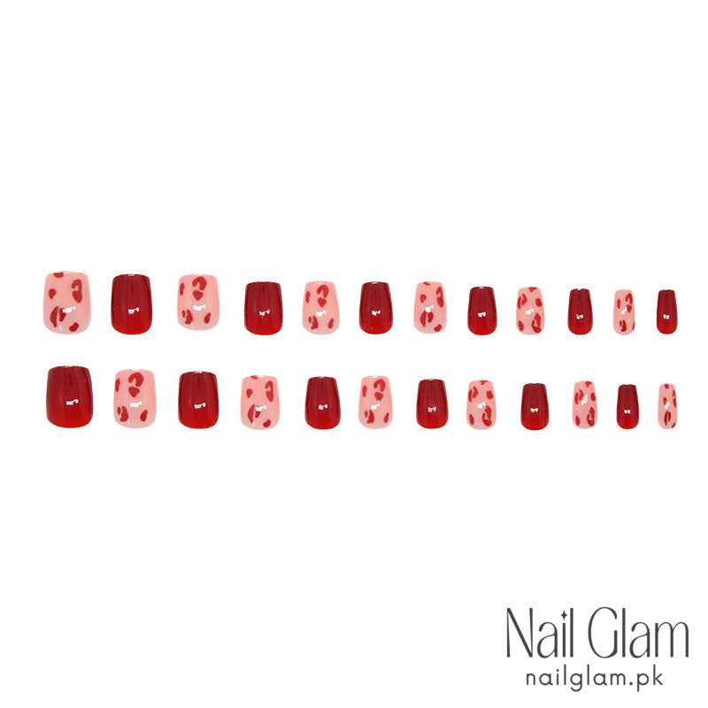 Froasted Ruby (24Pcs) - Nail Kit Included