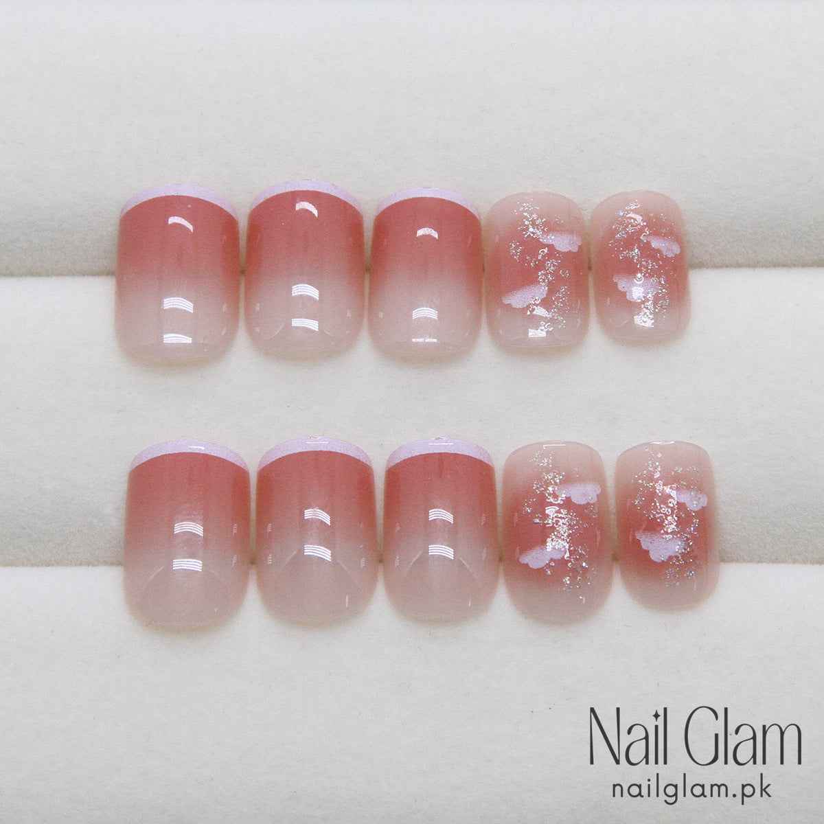 Blush Mist (24Pcs) - Nail Kit Included
