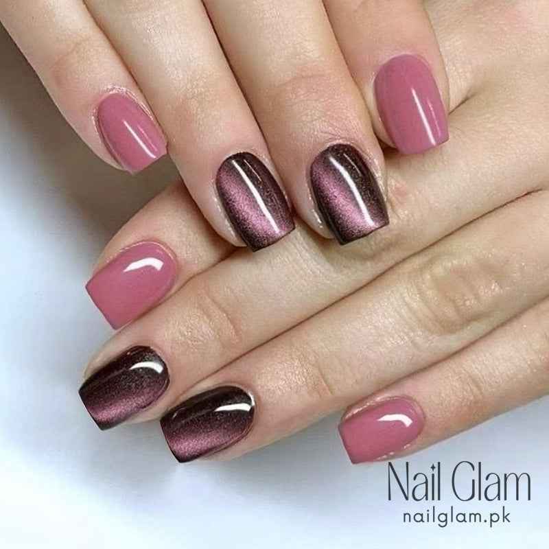Blushing Rose (24Pcs) - Nail Kit Included