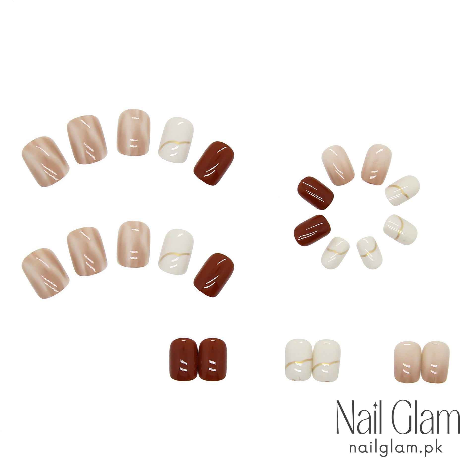 Soft Nude Blur (24Pcs) - Nail Kit Included
