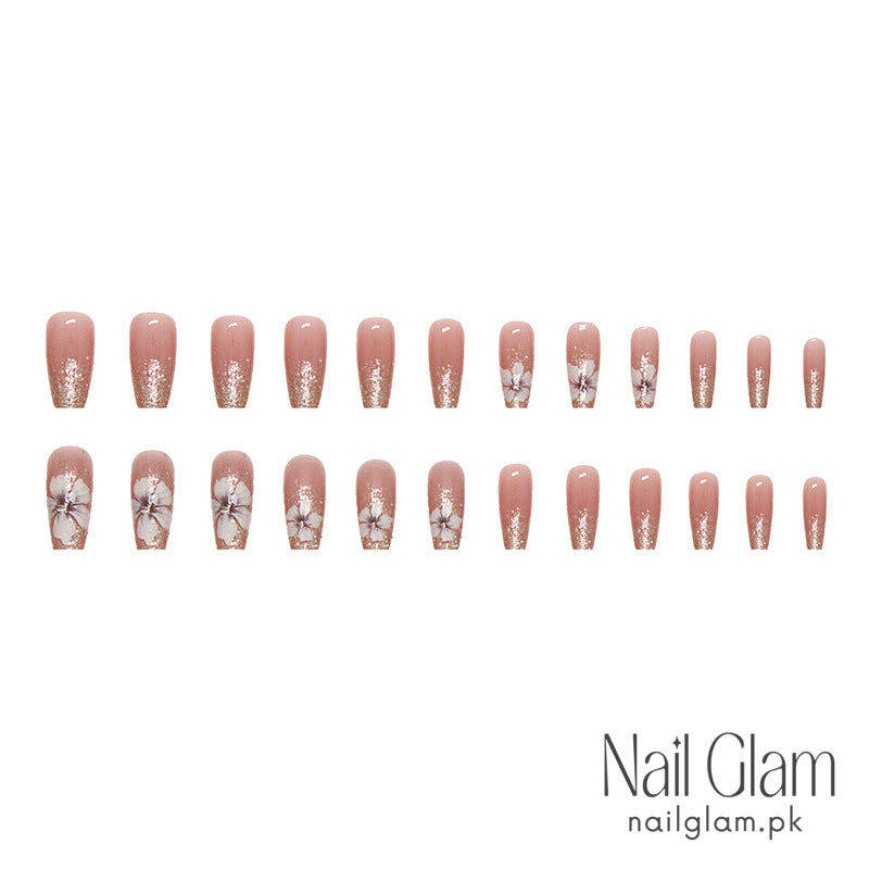 Nail Glam 23 - Foil Flakes (24Pcs) - Nail Kit Included
