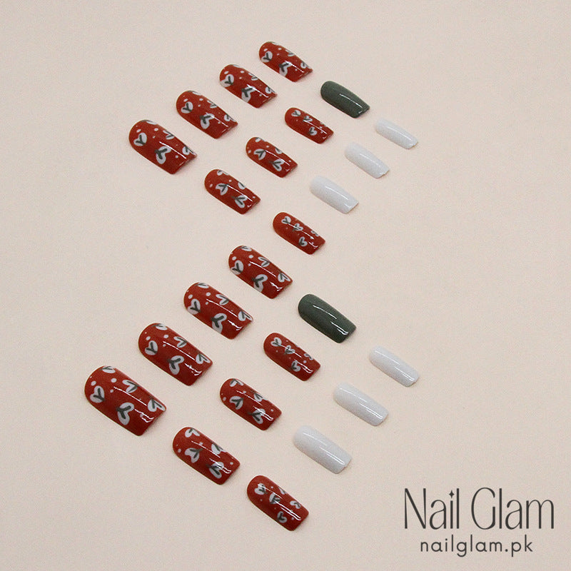 Cozy Fall Vibes (24Pcs) - Nail Kit Included