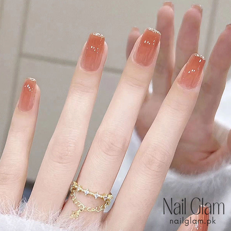 Caramel-Toned (24Pcs) - Nail Kit Included