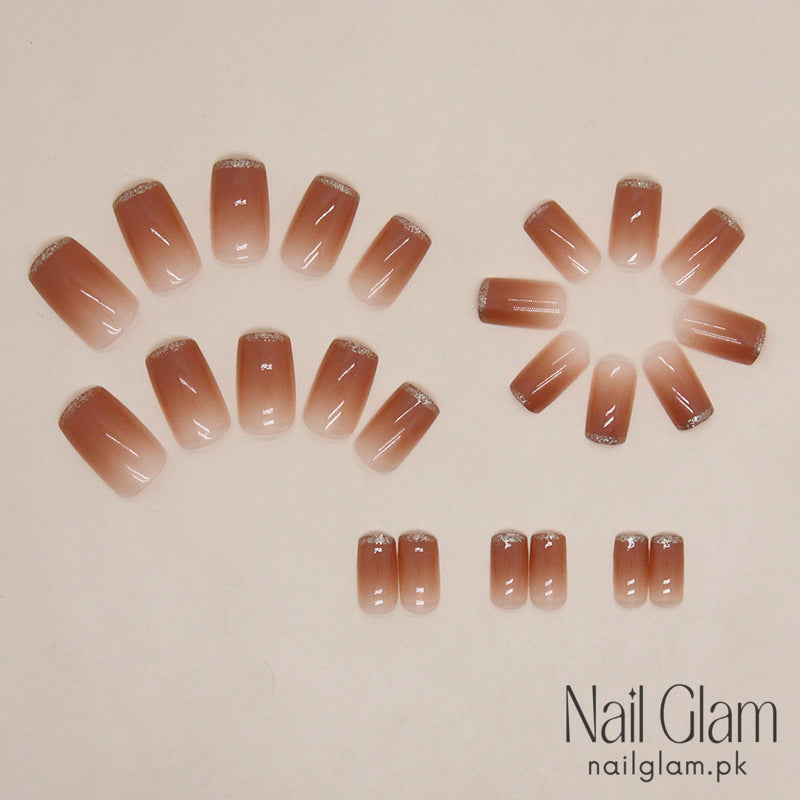 Caramel-Toned (24Pcs) - Nail Kit Included