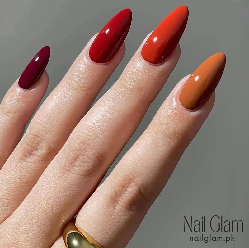 Fiery Perfection (24Pcs) - Nail Kit Included