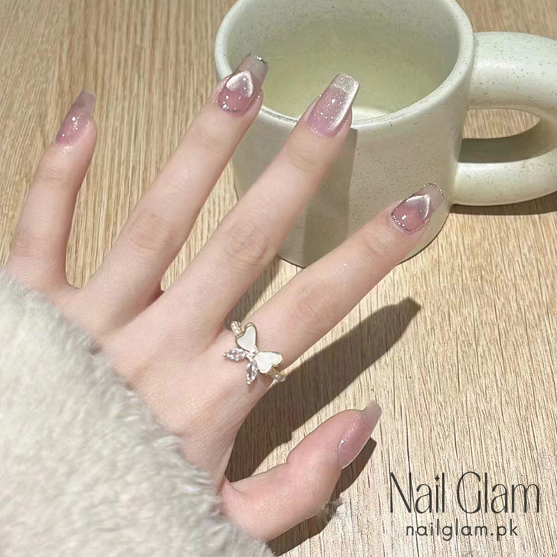 Charming Heart Accents (24Pcs) - Nail Kit Included