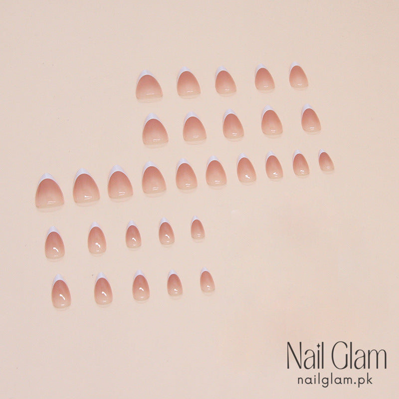 Natural Pink Base French Tip (24Pcs) - Nail Kit Included