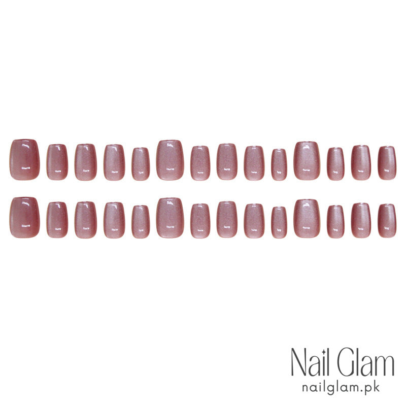 Nail Glam 73 - Grace and Charm (24Pcs) - Nail Kit Included