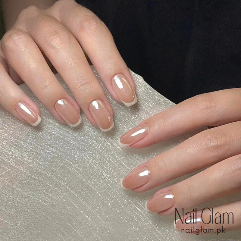 Timeless Elegance Press-On Nails(24Pcs) - Nail Kit Included