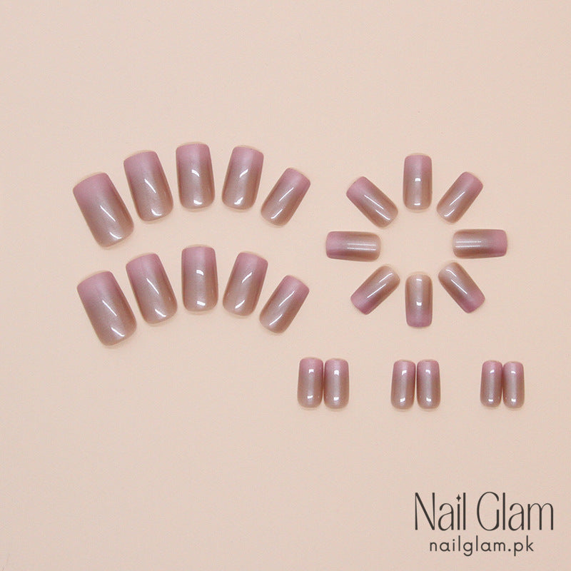 Nail Glam 89 - Mirror Press-On Nails (24Pcs) - Nail Kit Included