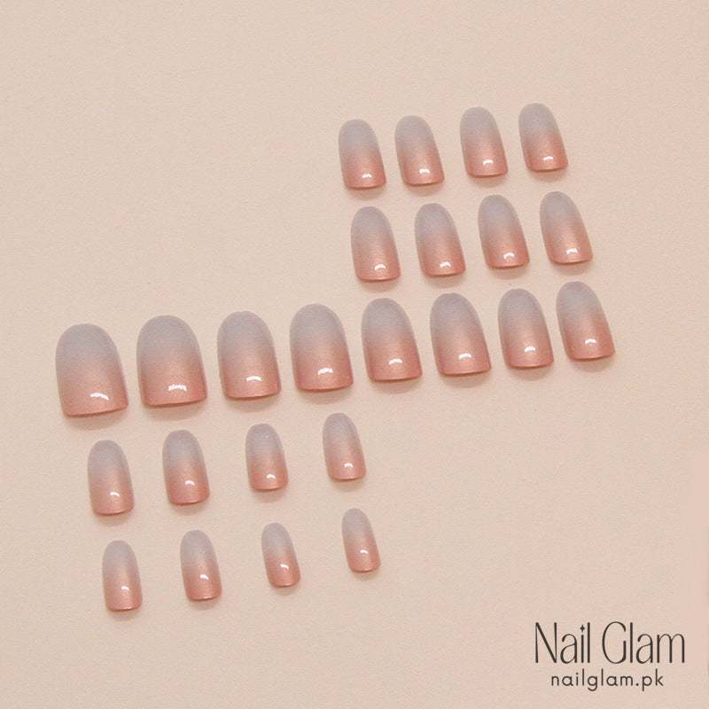 Nail Glam 91 - Effortless Elegance Press-On Nails (24Pcs) - Nail Kit Included