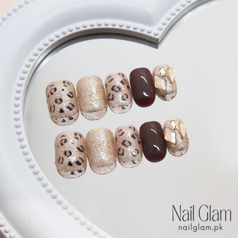 Chic Leopard Nail Design (24Pcs) - Nail Kit Included