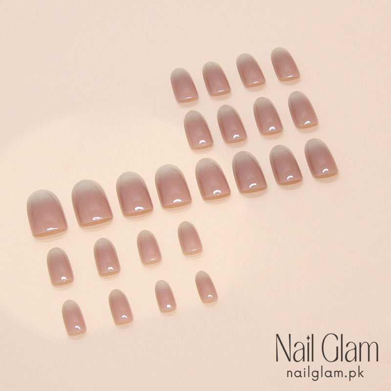 Nude Gradient Press-On Nails (24 Pcs) - Nail Kit Included