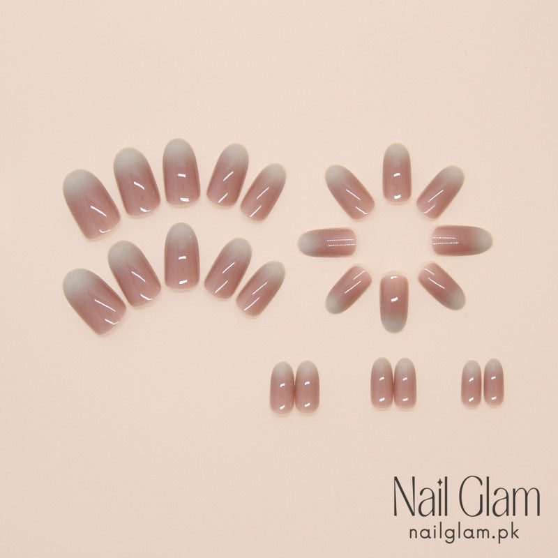Nude Gradient Press-On Nails (24 Pcs) - Nail Kit Included