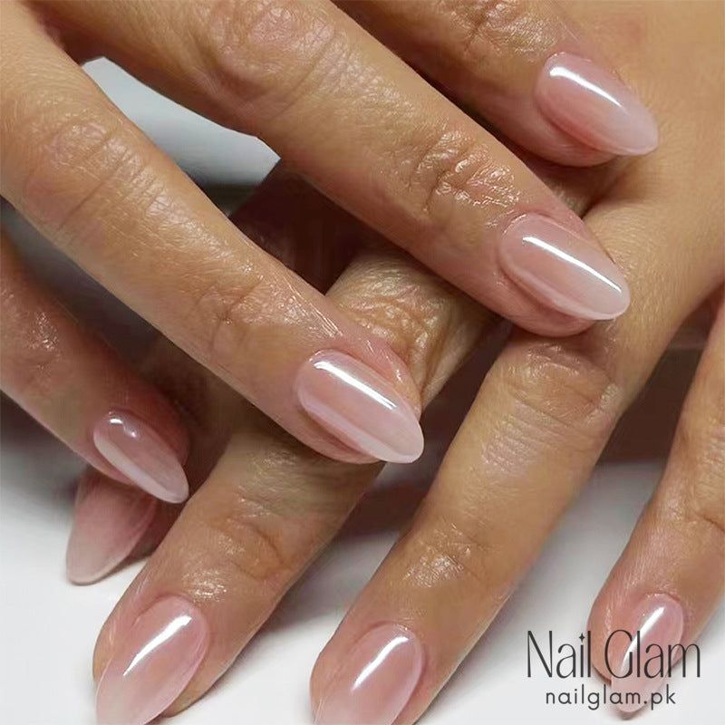 Blush Nude Press-On Nails (24 Pcs) - Nail Kit Included