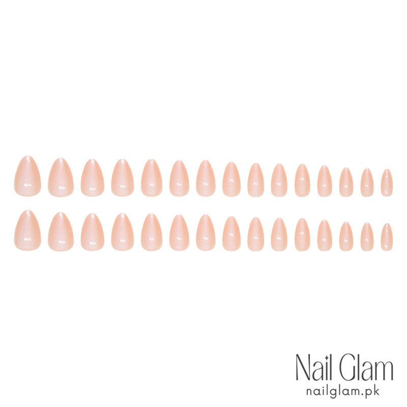 Blush Nude Press-On Nails (24 Pcs) - Nail Kit Included