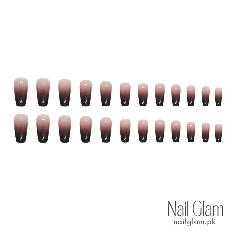Midnight Fade Press-On Nails (24 Pcs) - Nail Kit Included