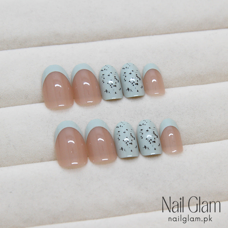 Mint Press-On Nails (24Pcs) - Nail Kit Included
