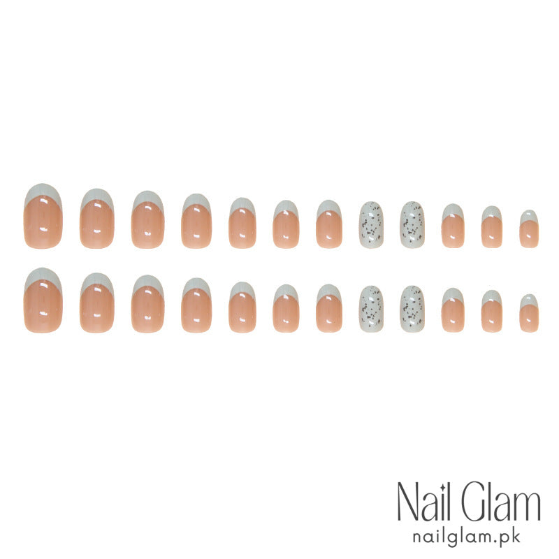 Mint Press-On Nails (24Pcs) - Nail Kit Included