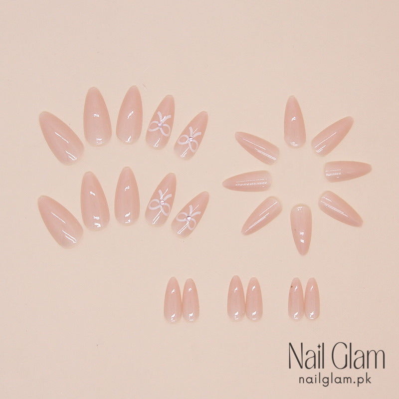 Subtle Hues Press-On Nails (24Pcs) - Nail Kit Included