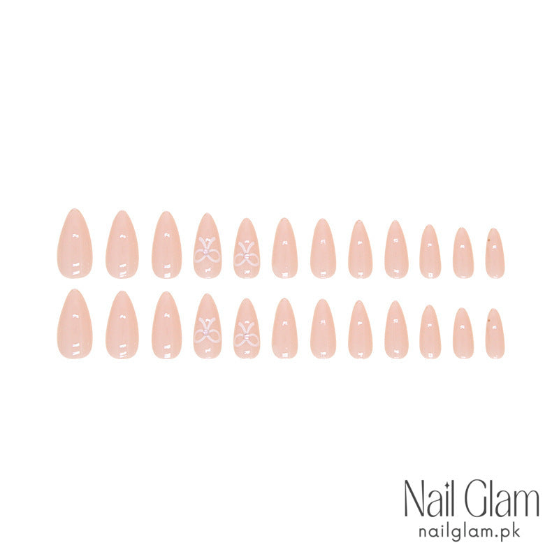 Subtle Hues Press-On Nails (24Pcs) - Nail Kit Included