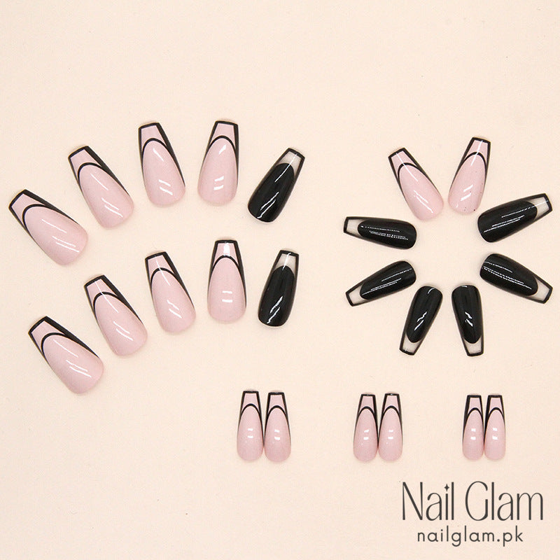 Monochromatic Hues Press-On Nails (24Pcs) - Nail Kit Included
