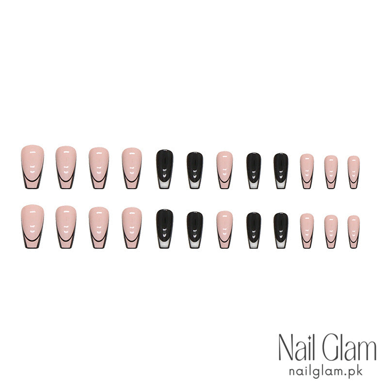 Monochromatic Hues Press-On Nails (24Pcs) - Nail Kit Included