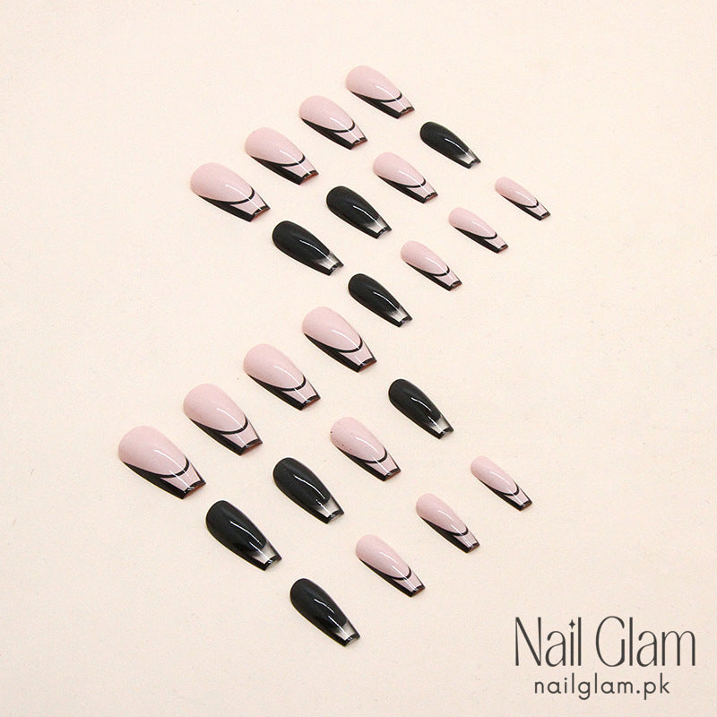 Monochromatic Hues Press-On Nails (24Pcs) - Nail Kit Included