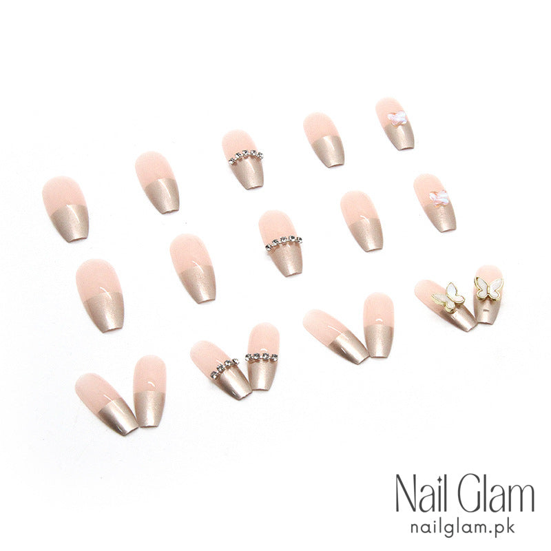 Delicate Butterfly (24Pcs) - Nail Kit Included