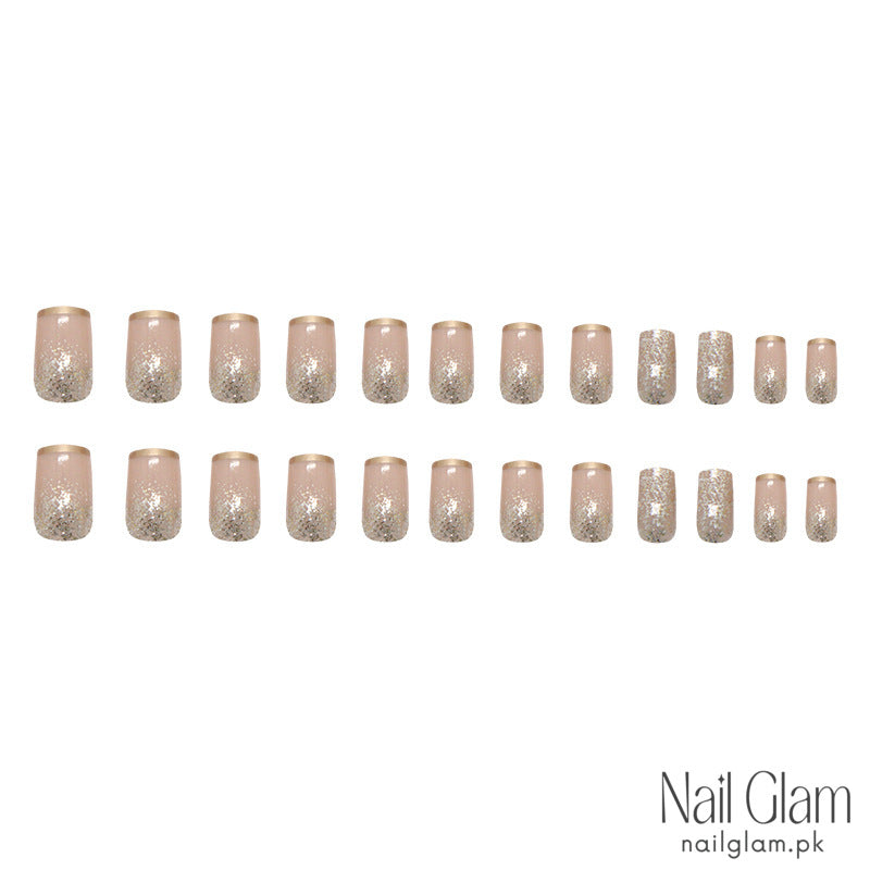 Metallic Shine (24Pcs) - Nail Kit Included