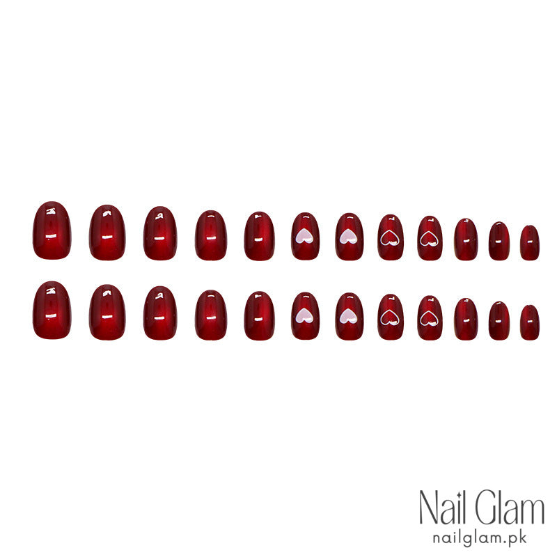 Heartfelt Appeal Press-On Nails (24Pcs) - Nail Kit Included