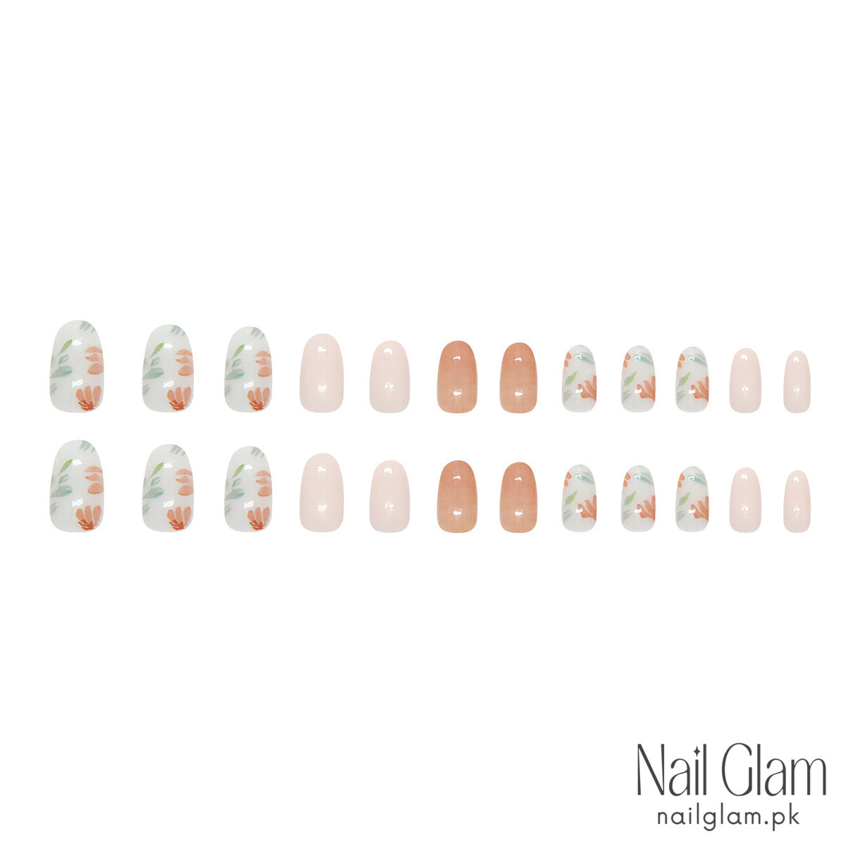 Garden Hues (24Pcs) - Nail Kit Included