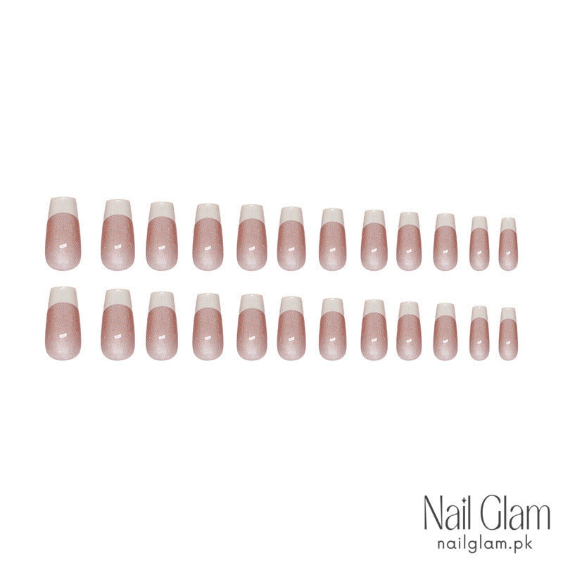 Blush to Nude Gradient (24 Pcs) - Nail Kit Included