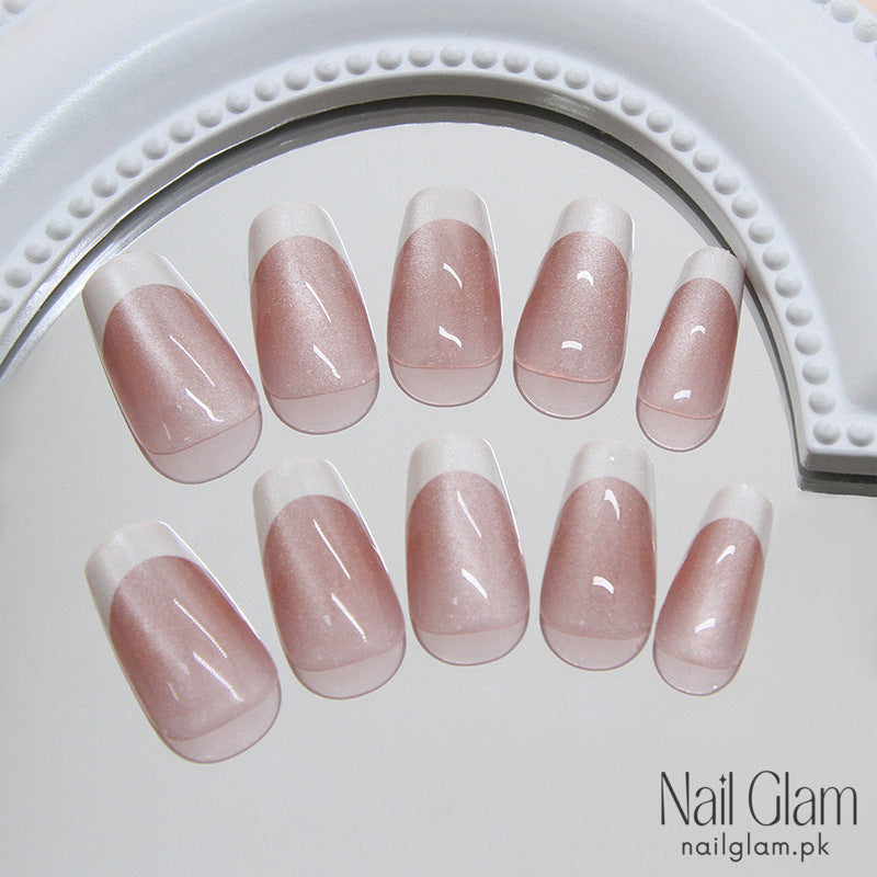 Blush to Nude Gradient (24 Pcs) - Nail Kit Included