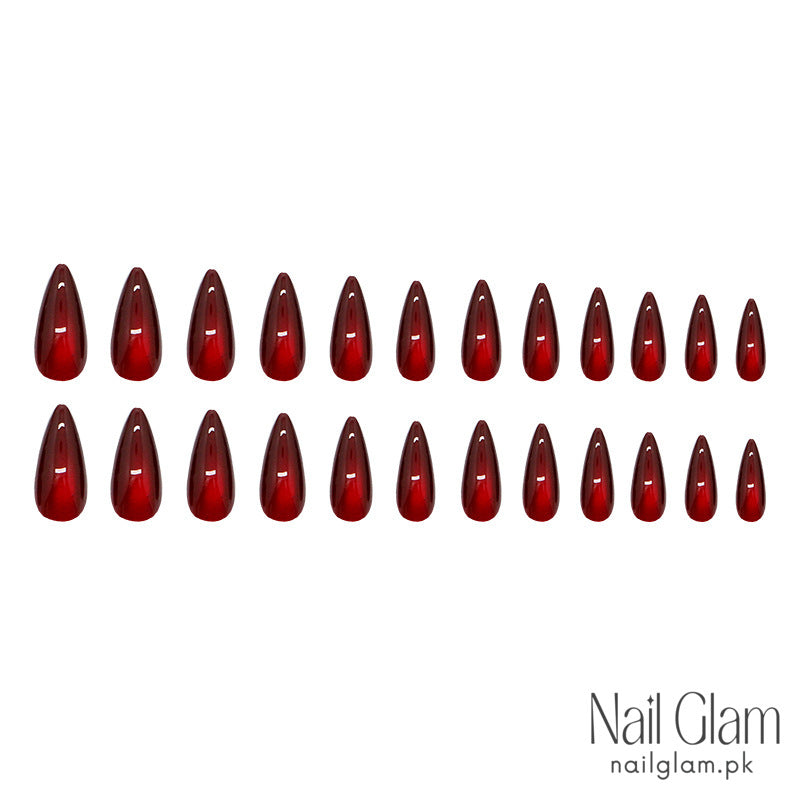 Radiant Ruby (24Pcs) - Nail Kit Included