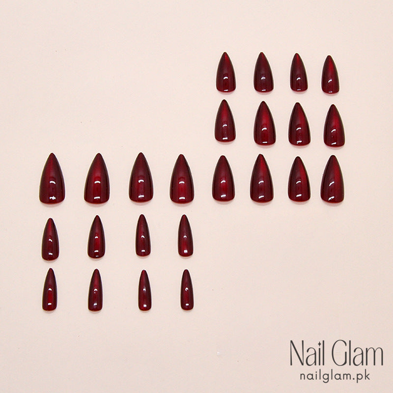 Radiant Ruby (24Pcs) - Nail Kit Included