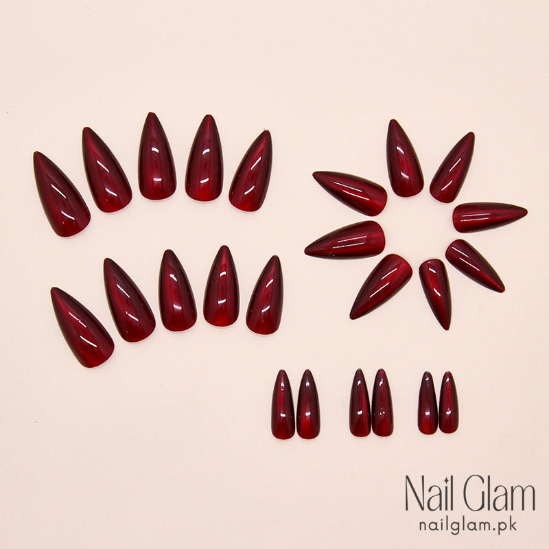 Radiant Ruby (24Pcs) - Nail Kit Included
