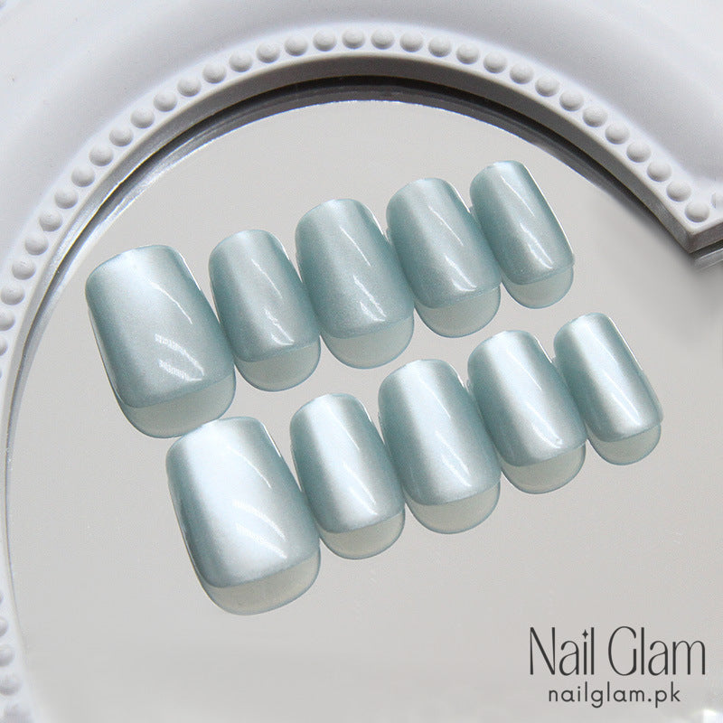 Emerald Green Cat's Eye (24Pcs) - Nail Kit Included