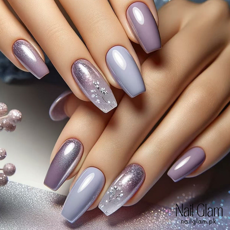 Lavender Dream Press-On Nails (24Pcs) - Nail Kit Included
