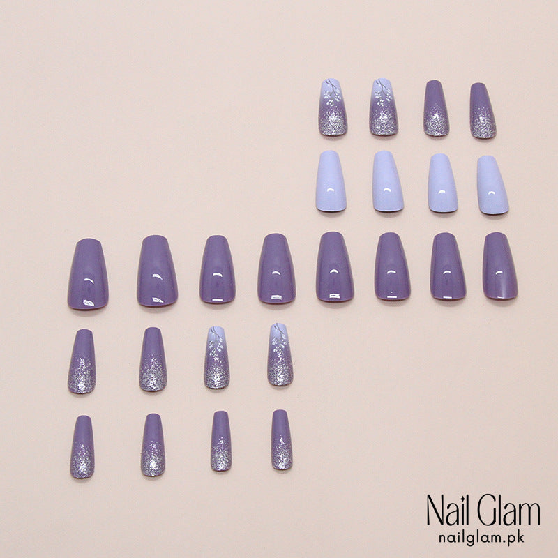 Lavender Dream Press-On Nails (24Pcs) - Nail Kit Included