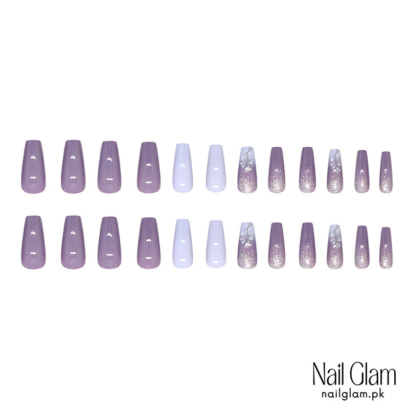 Lavender Dream Press-On Nails (24Pcs) - Nail Kit Included